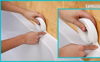 Self-adhesive border tape for the bathroom: nuances of selection and installation