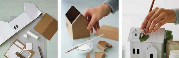 Cómo hacer una hermosa casa de cartón.