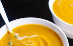 Pumpkin soup for children
