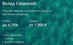 Jismoniy shaxslar uchun Sberbank depozitlari: foiz stavkalari