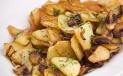 Delicious mushroom and potato dishes: recipes