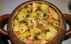 Hrnce v rúre s kuracím mäsom a zemiakmi - recepty na varenie so zeleninou, v bielej omáčke alebo s hubami